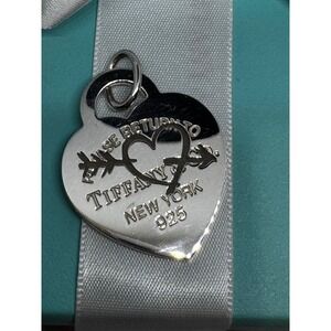 Tiffany & Co Return to Tiffany Love Heart Tag Arrow Charm Sterling Silver 925